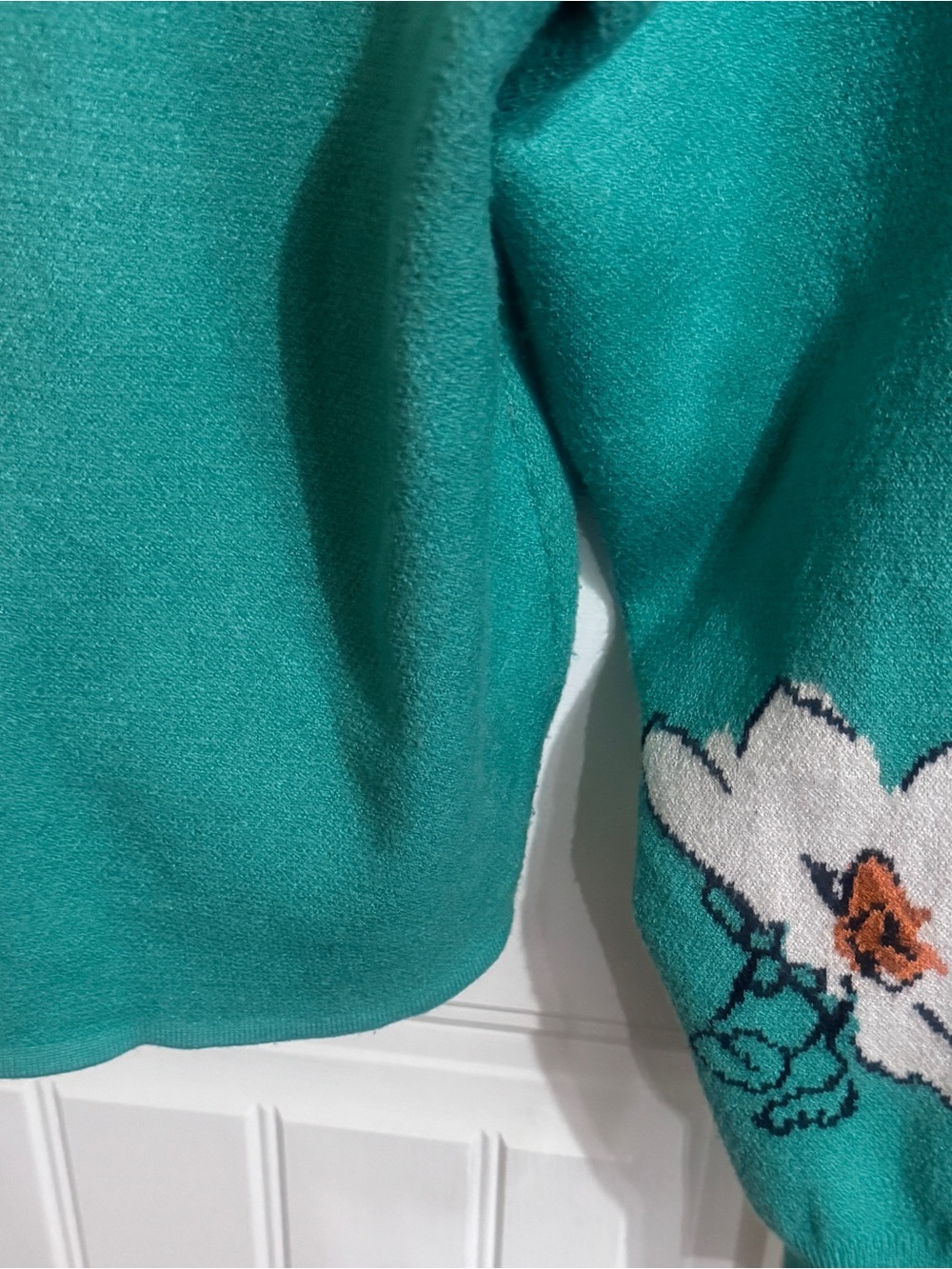 Anthropologie Maeve x Sonal Nathwani Camryn Cropped Floral Sweater Small - Picture 11 of 12